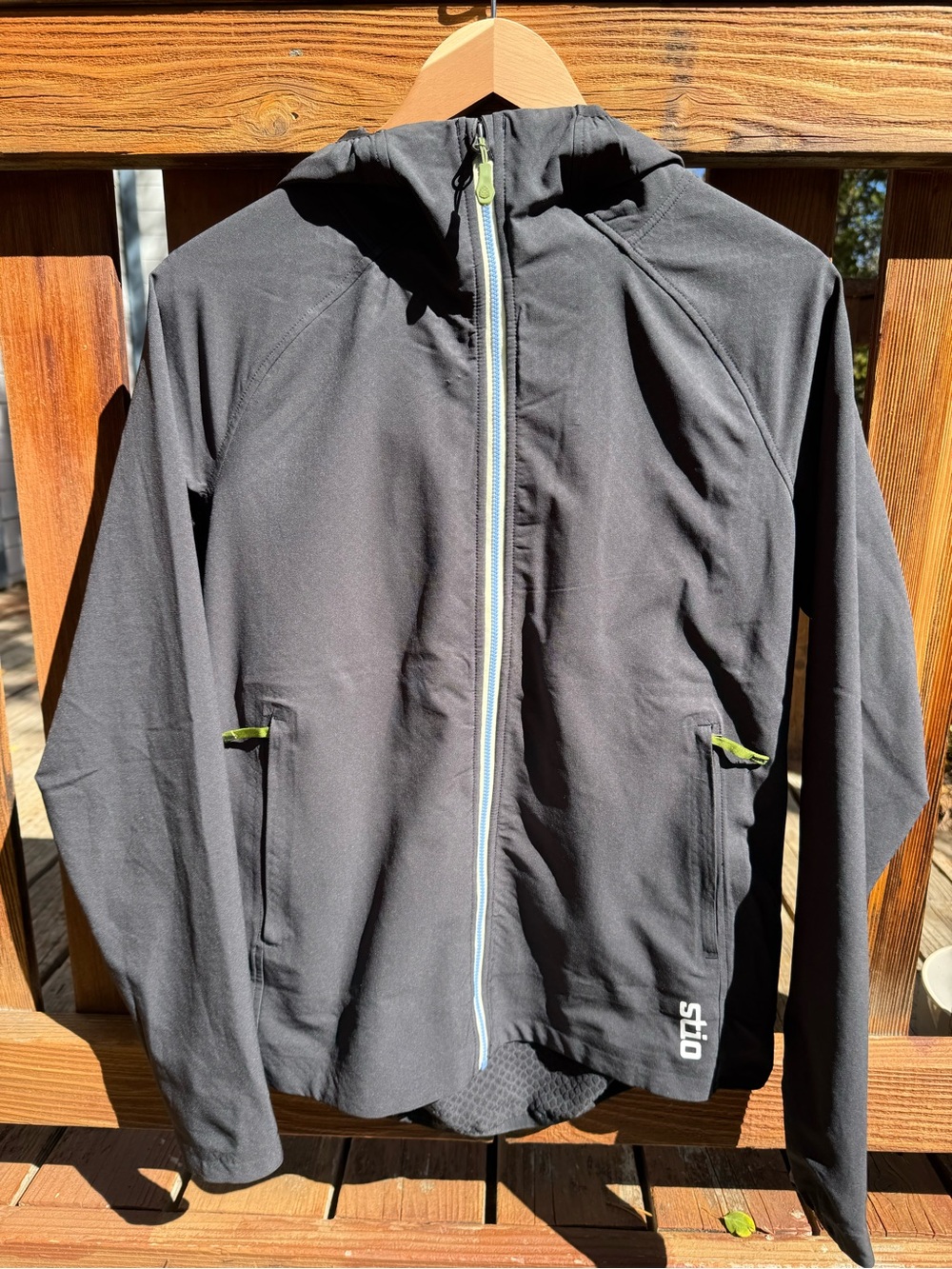Stio Women’s Sidecut Tech Softshell Hoodie Jacket Black Medium